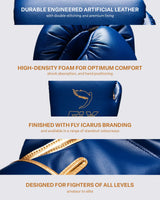 Fly Superloop Pro X 2 Boxing Gloves Space Blue/Gold