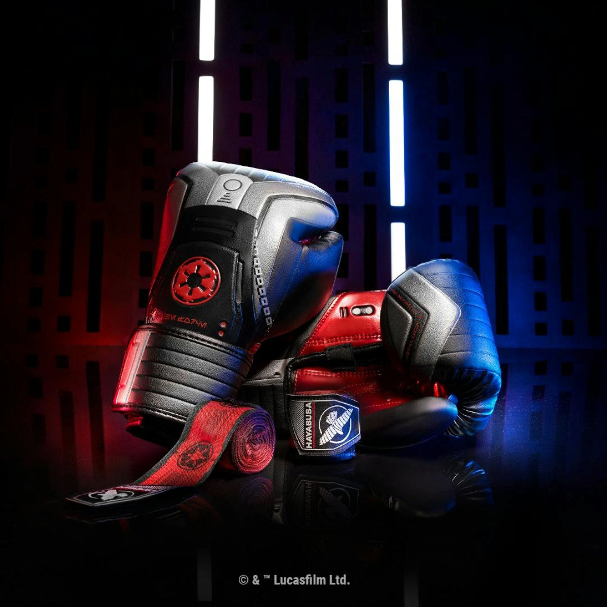 Mănuși de box Star Wars Sith Black/Roșu