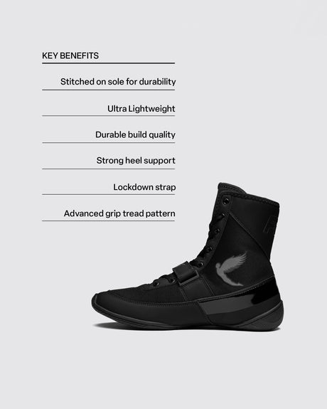 Fly Kids Storm 2 Boxing Boots Black