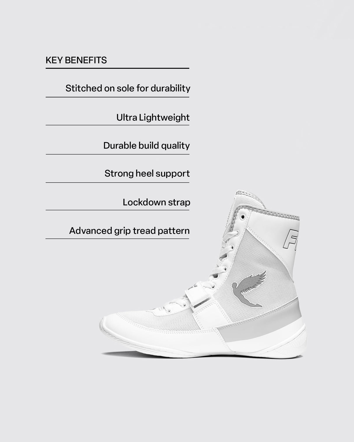 Fly Kids Storm 2 Boxing Boots White