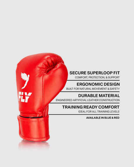 Fly Kids Superloop X Boxing Gloves Red