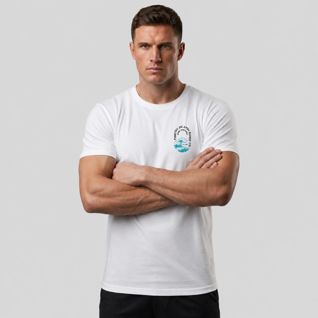 Fumetsu Surf and Roll T-Shirt White