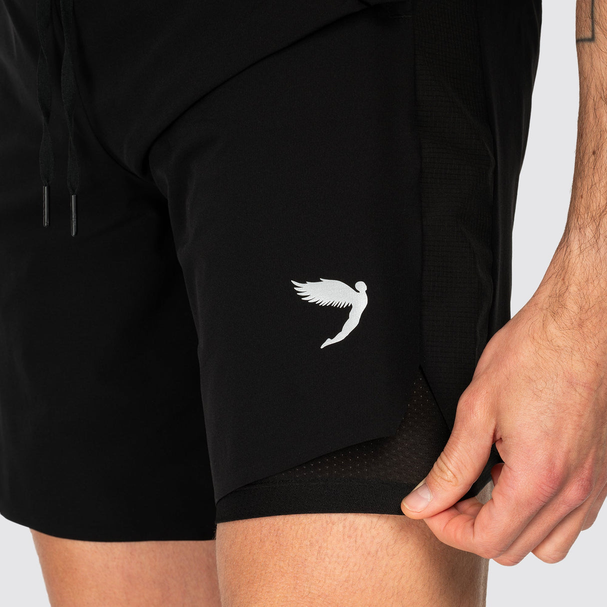 Fly Tempo 2-1 Long Shorts Black