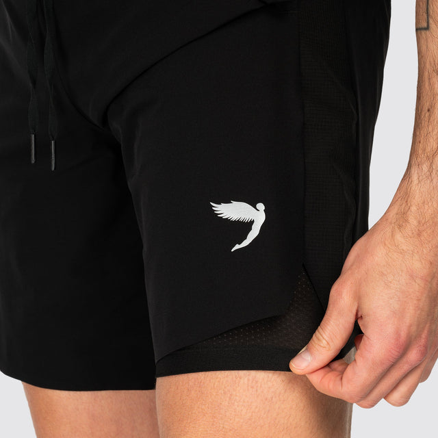 Fly Tempo 2-1 Long Shorts Black