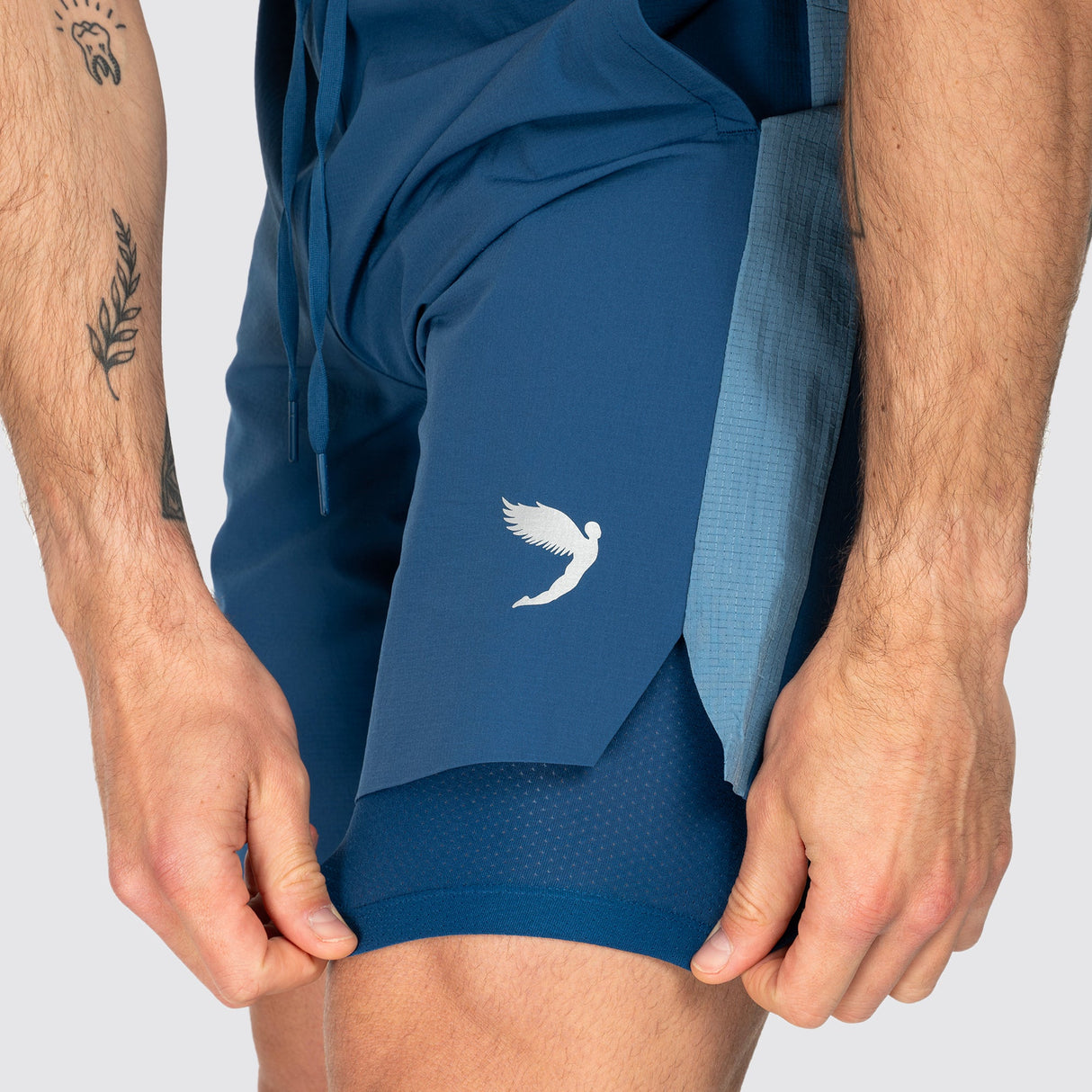 Fly Tempo 2-1 Long Shorts Blue