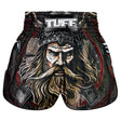 TUFF Sport RMS120 High-Cut Retro Berserkers Fury Muay Thai Shorts Brown - front view