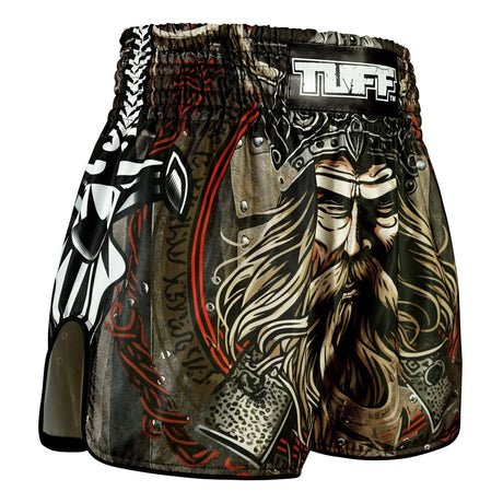 RMS120 TUFF High-Cut Retro Muaythai Shorts Berserkers Fury