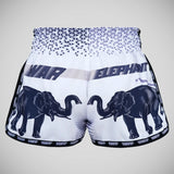 Tuff Sport MRS203 Retro -Stil weißer Krieg Elefant Muay Thai Shorts