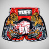 TUFF Sport MRS204 Retro Style Red Chinese Dragon And Tiger Muay Thai Shorts