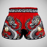 Tuff Sport MRS205 Retro -Stil Red Chinese Dragon Muay Thai Shorts