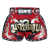 Tuff Sport Mrs206 Retro Style Red Thai Yantra Muay Thai Shorts