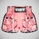 Tuff Sport MRS302 Retro -Stil rosa Vögel mit Rosesa Muay Thai Shorts