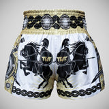 Tuff Sport MS634 Gladiador de Ouro em Shorts Thai Thai White
