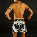 Tuff Sport MS634 Gladiador de Ouro em Shorts Thai Thai White