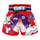 Tuff Sport MS639 Red Japanische Kranvögel Muay Thai Shorts