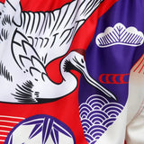 Tuff Sport MS639 Red Japanische Kranvögel Muay Thai Shorts