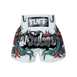 TUFF Sport MS677 Origin of Thai Rooster Muay Thai Shorts White