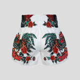 TUFF Sport MS677 Origin of Thai Rooster Muay Thai Shorts White
