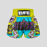 Tuff Sport MS682 Trippy Skull Muay Thai Shorts Blau/Grün