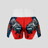 TUFF Sport MS684 Wolfpack Muay Thai Shorts Red/White