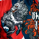 TUFF Sport MS684 Wolfpack Muay Thai Shorts Red/White