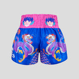 Tuff Sport MS686 Dragonforce Muay Thai Shorts Blue/Pink