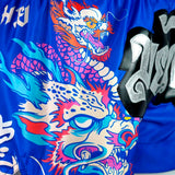 Tuff Sport MS686 Dragonforce Muay Thai Shorts Blue/Pink