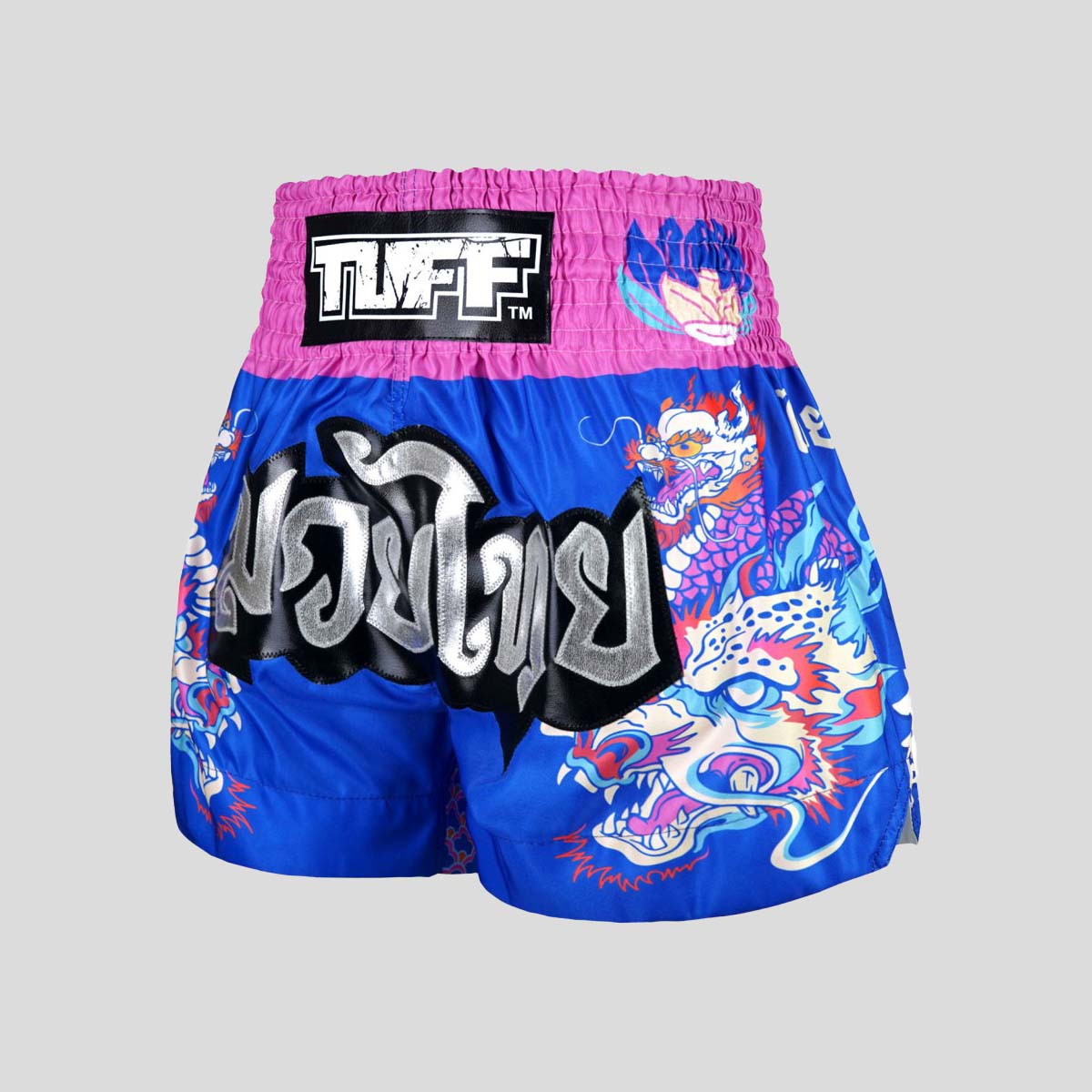 Tuff Sport MS686 Dragonforce Muay Thai Shorts Blue/Pink