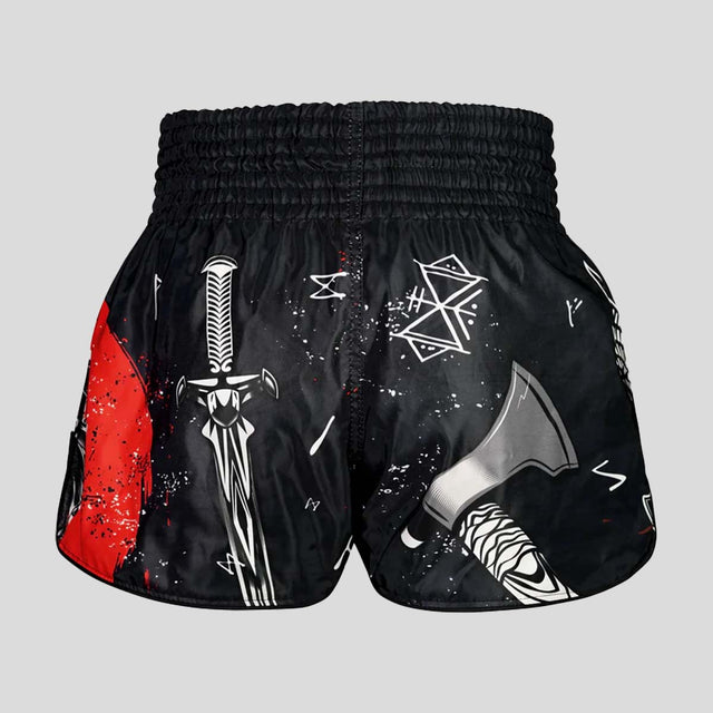 TUFF Sport RMS121 High-Cut Retro The Barbarian Muay Thai Shorts