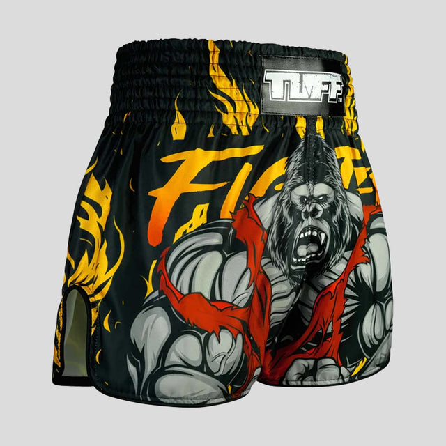 TUFF Sport RMS122 High-Cut Retro The Gigantic Beast Muay Thai Shorts