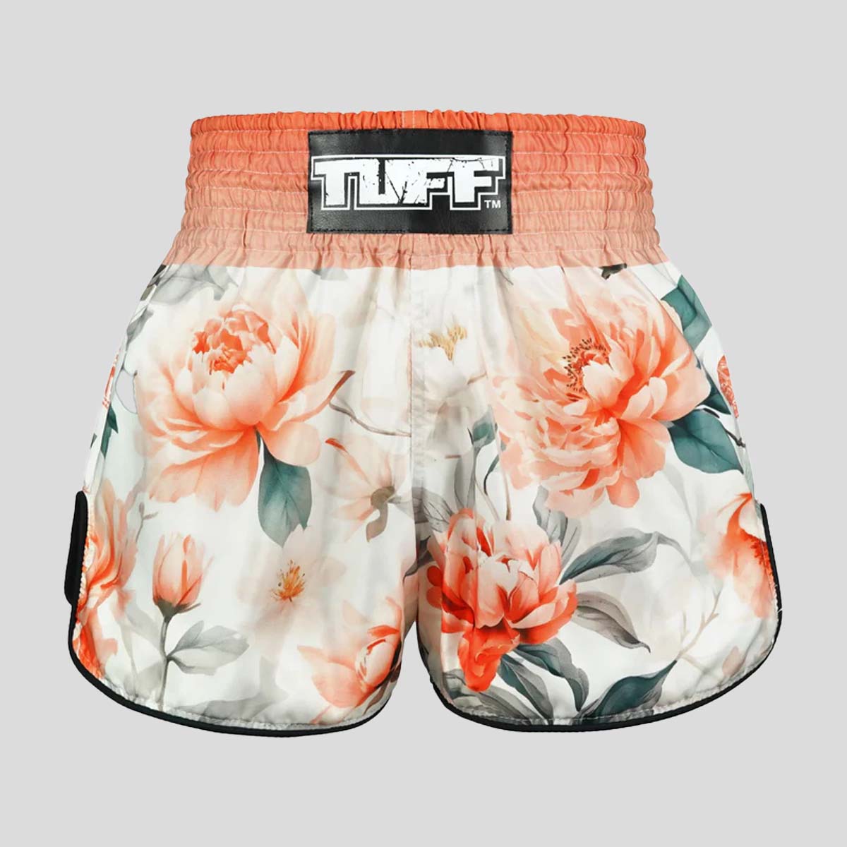 TUFF Sport High-Cut Retro Tub-Tim Bloom Muay Thai Shorts from Made4Fighters