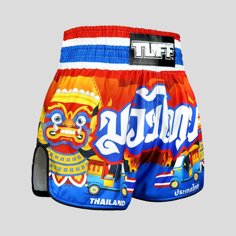 Tuff Sport RMS126 Hochgeschnittenes Retro the Siam in Motion Muay Thai Shorts