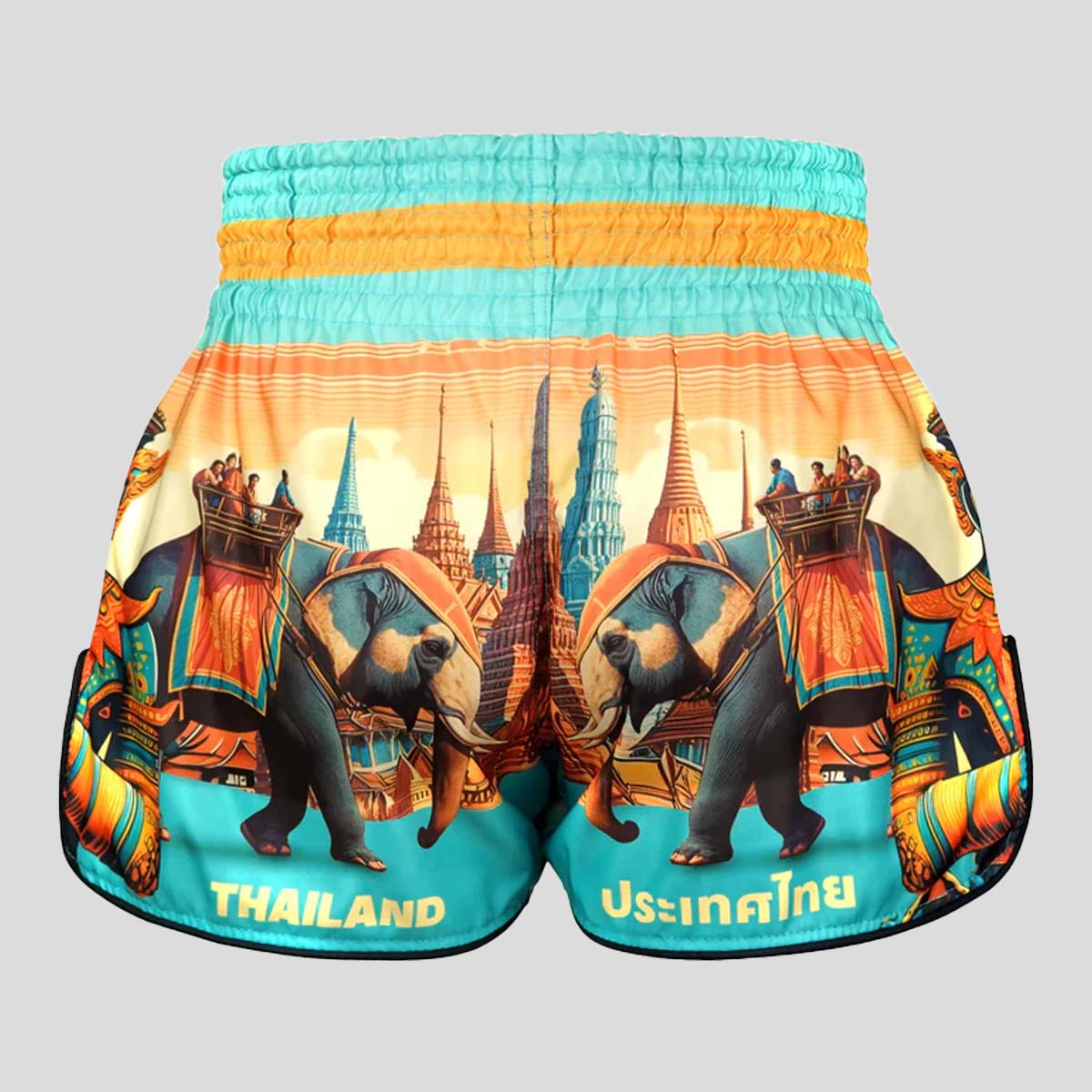 Tuff Sport RMS128 Wysokie retro spuściznę Tajlandii Muay Thai Shorts