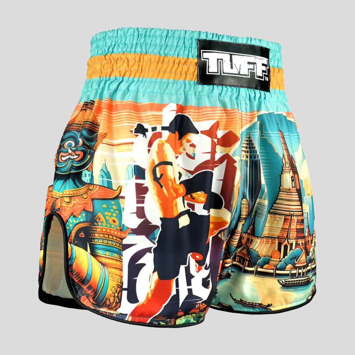 Tuff Sport RMS128 Wysokie retro spuściznę Tajlandii Muay Thai Shorts