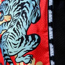 TUFF Sport MRS303 Retro Style Red Cruel Tiger Muay Thai Shorts