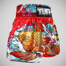 TUFF Sport MS637 Red Japanese Koi Fish Muay Thai Shorts