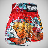 Tuff Sport MS637 Red Japanese Koi Fish Muay Thai Shorts