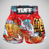 Tuff Sport MS637 Red Japanese Koi Fish Muay Thai Shorts