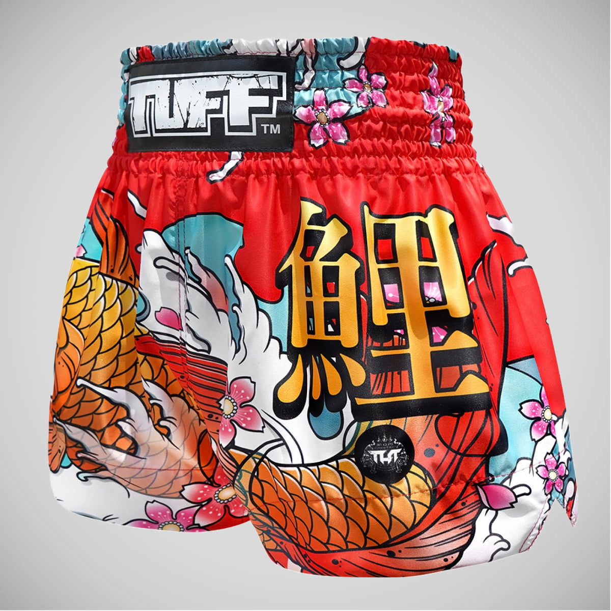 Tuff Sport MS637 Red Japanese Koi Fish Muay Thai Shorts