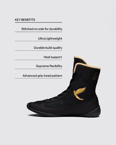 Fly Tempest Boxing Boots Black/Gold