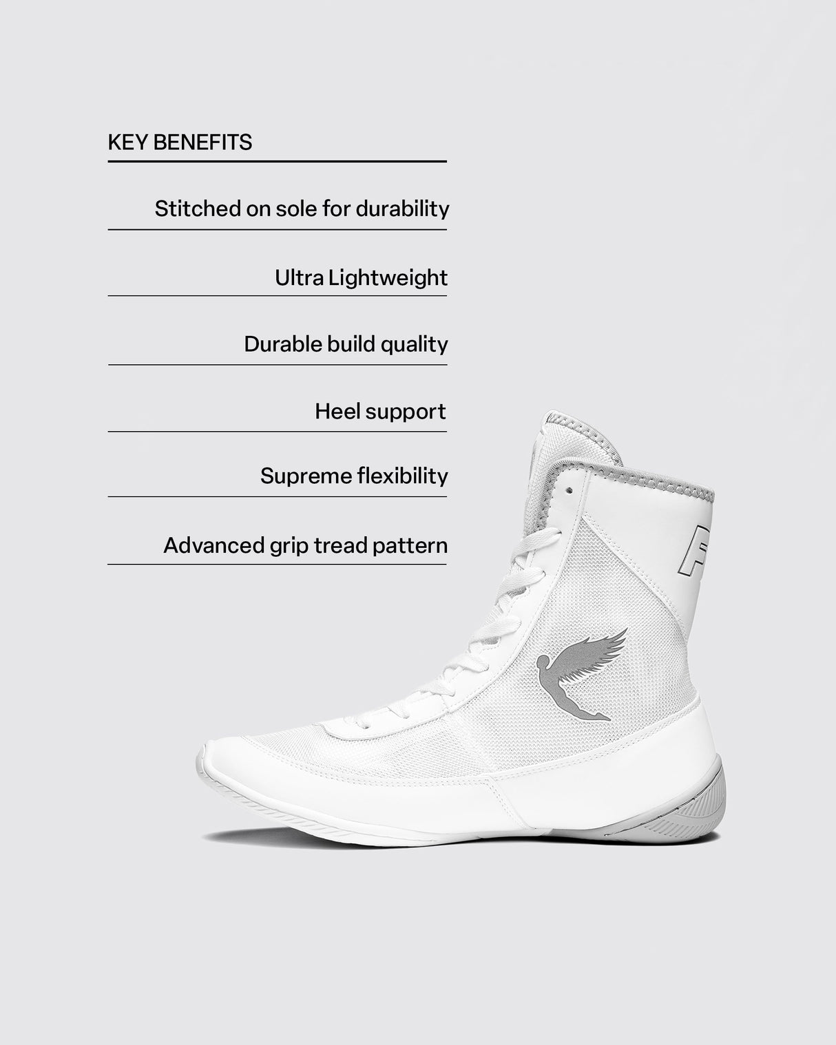 Fly Tempest Boxing Boots White