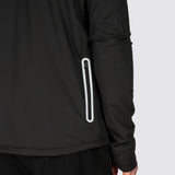 Fly Tempo 1/4 Zip Light Weight Running Top Black