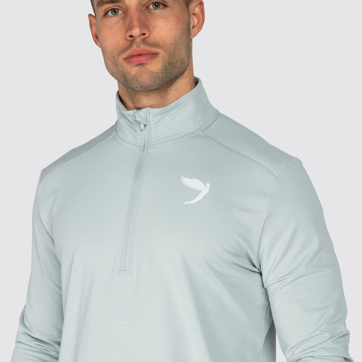 Fly Tempo 1/4 Zip Light Weight Running Top Grey