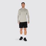 Fly Tempo 1/4 Zip Warm Weight Running Top Grey