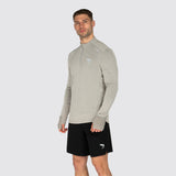 Fly Tempo 1/4 Zip Warm Weight Running Top Grey