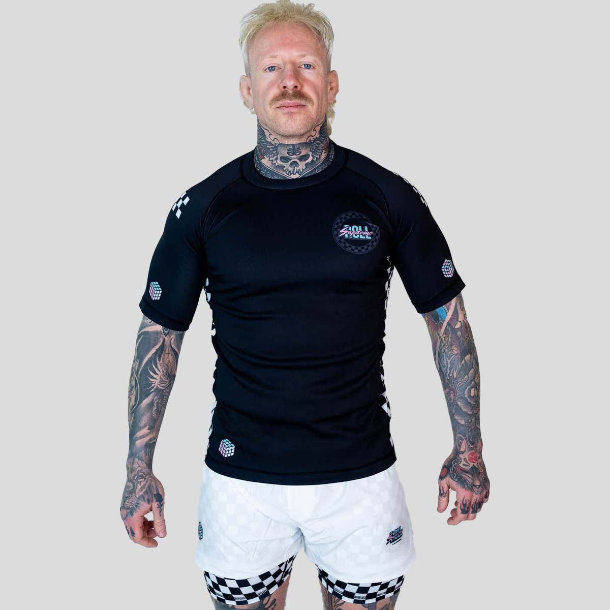 Vans Rash Guard Rol Supreme The Finisher Short Sleeve Rash Guard Black/White van Made4 ...
