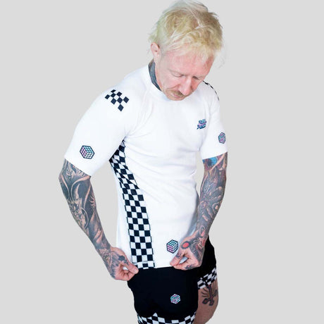 Roll Supreme The Finisher Short Sleeve Rash Guard White/Black