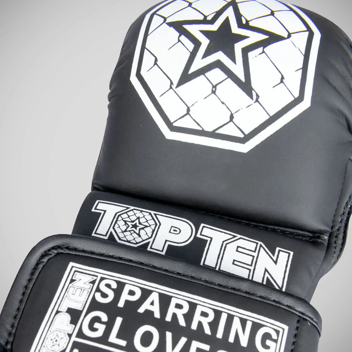 Top Ten Contender MMA Sparring Gloves Black