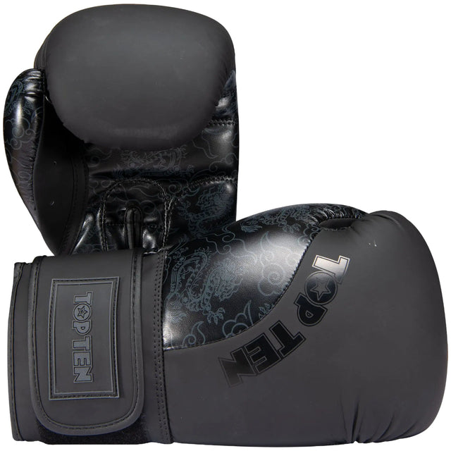 Top Ten Dragon Boxing Gloves Black/Black