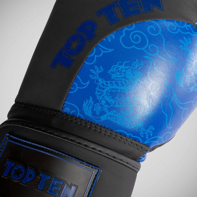 Top Ten Dragon Boxing Gloves Black/Blue